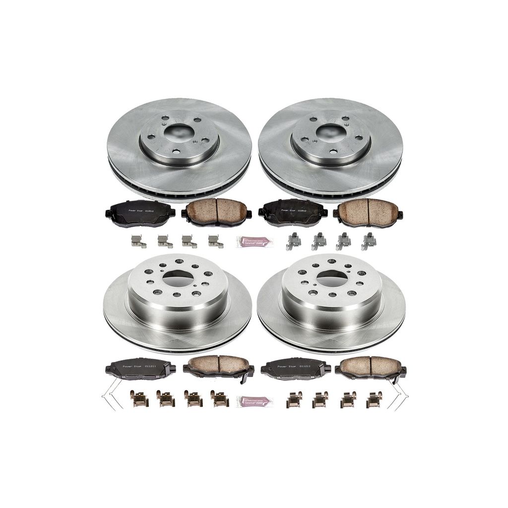 PowerStop KOE1078 - OE Stock Replacement Brake Pad and Rotor Kit