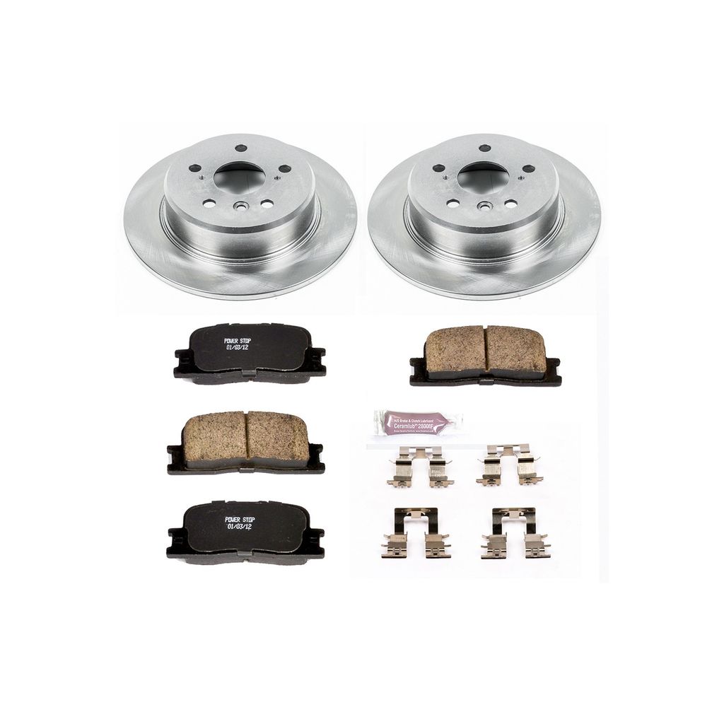 PowerStop KOE1148 - OE Stock Replacement Brake Pad and Rotor Kit
