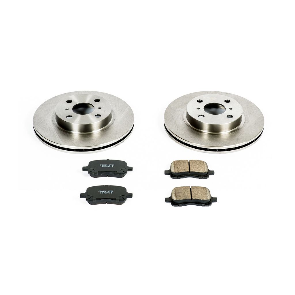 PowerStop KOE1152 - OE Stock Replacement Brake Pad and Rotor Kit