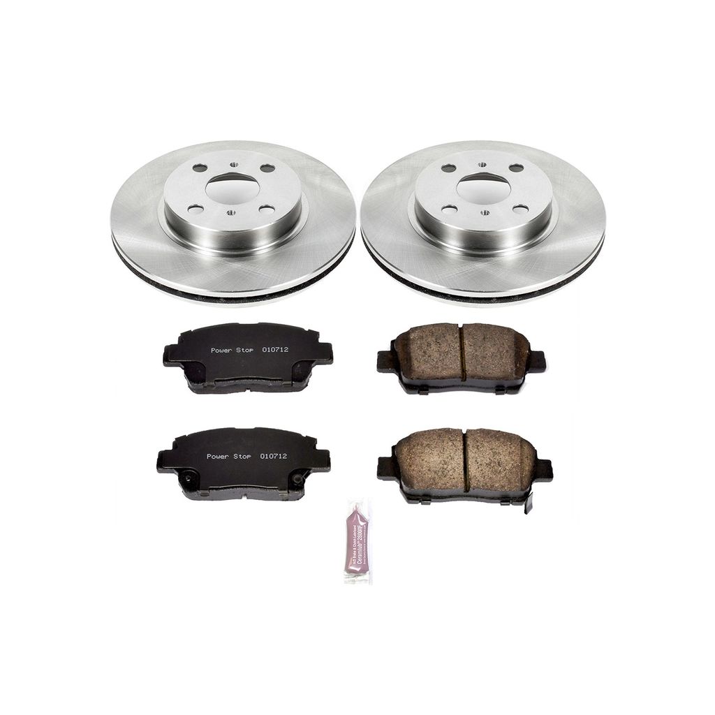 PowerStop KOE1153 - OE Stock Replacement Brake Pad and Rotor Kit