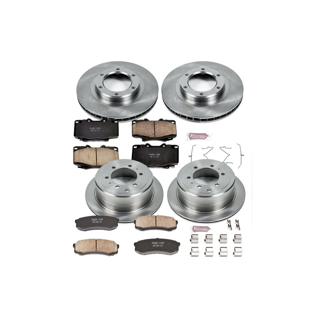 PowerStop KOE1155 - OE Stock Replacement Brake Pad and Rotor Kit