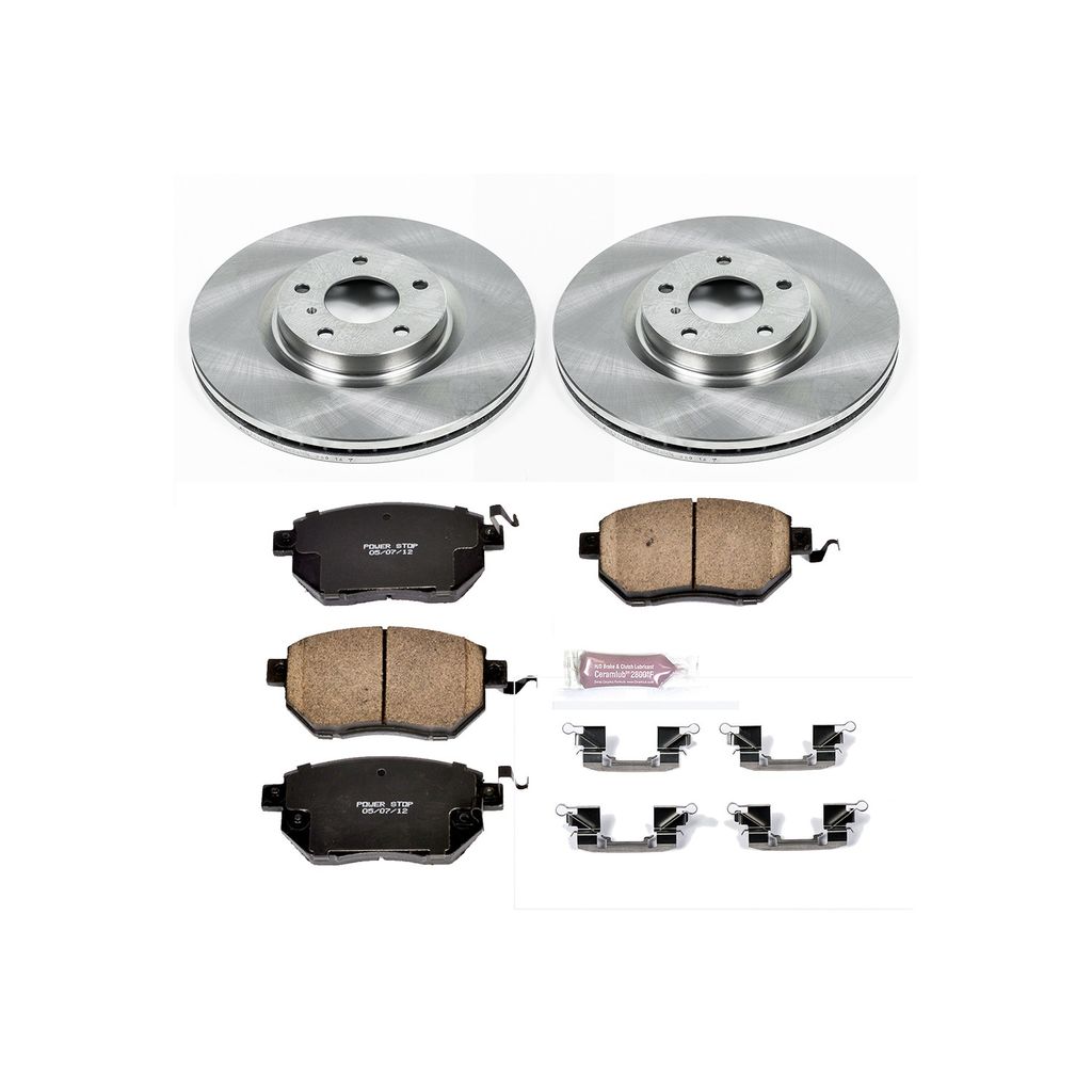 PowerStop KOE116 - OE Stock Replacement Brake Pad and Rotor Kit