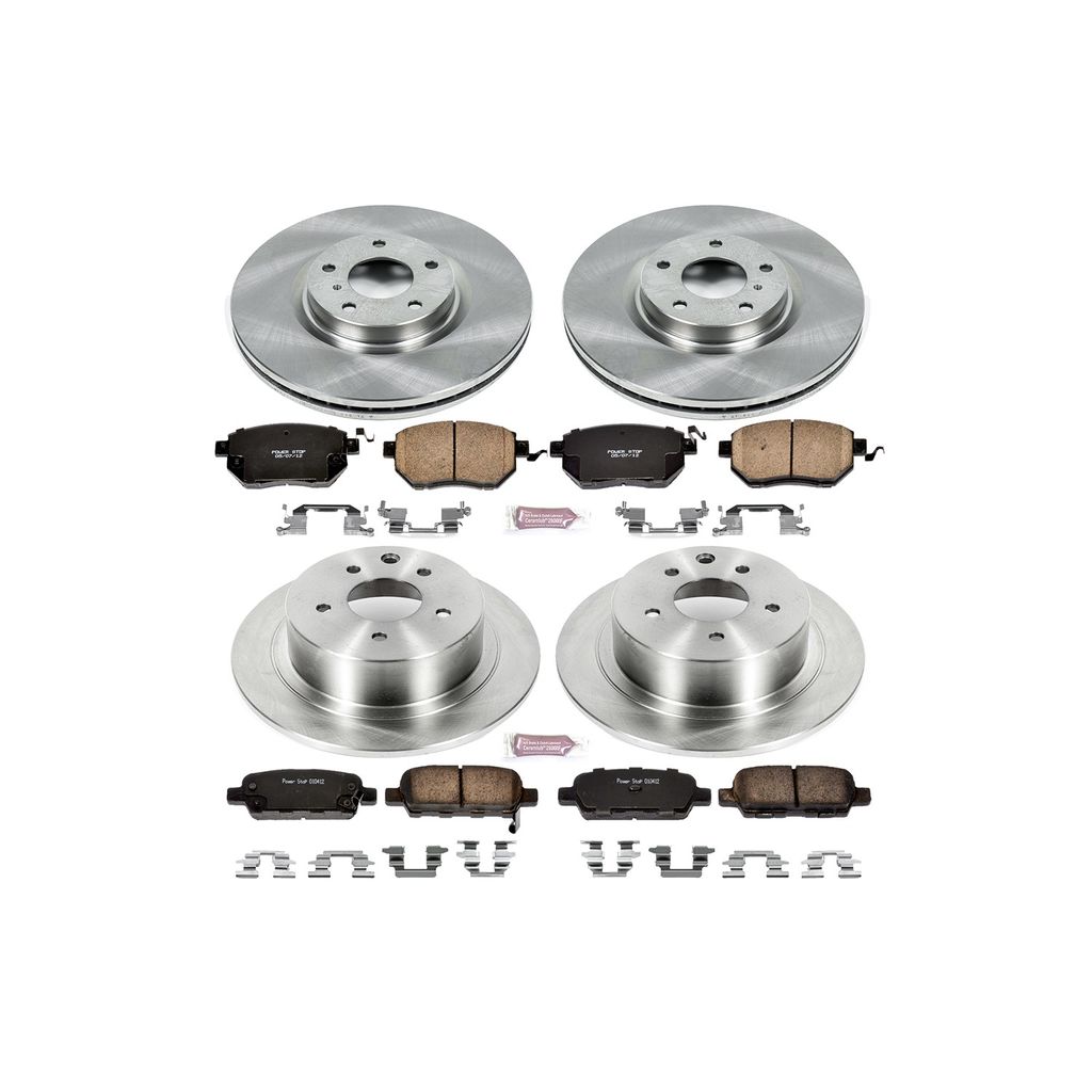 PowerStop KOE117 - OE Stock Replacement Brake Pad and Rotor Kit