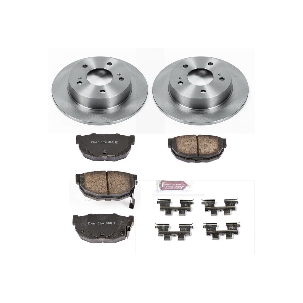 PowerStop KOE1174 - OE Stock Replacement Brake Pad and Rotor Kit