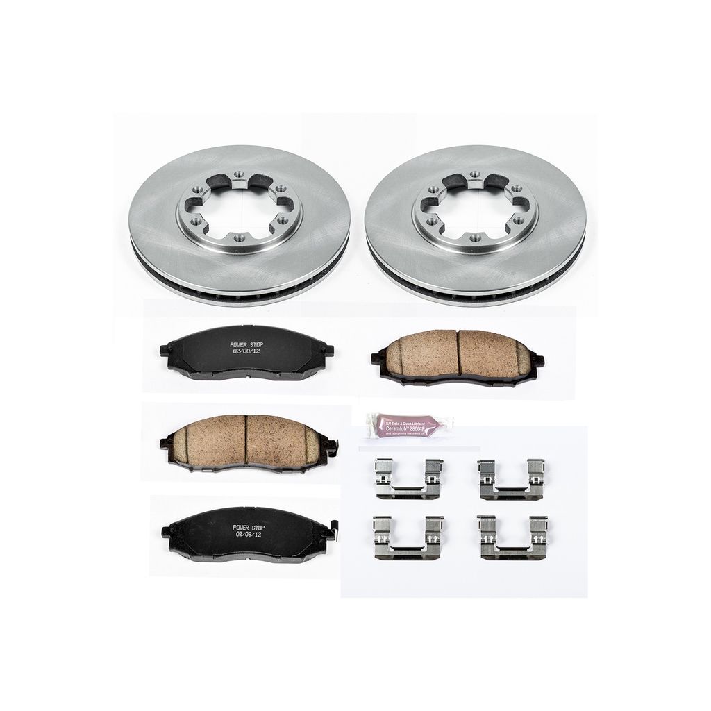 OE Stock Replacement Brake Pad and Rotor Kit
