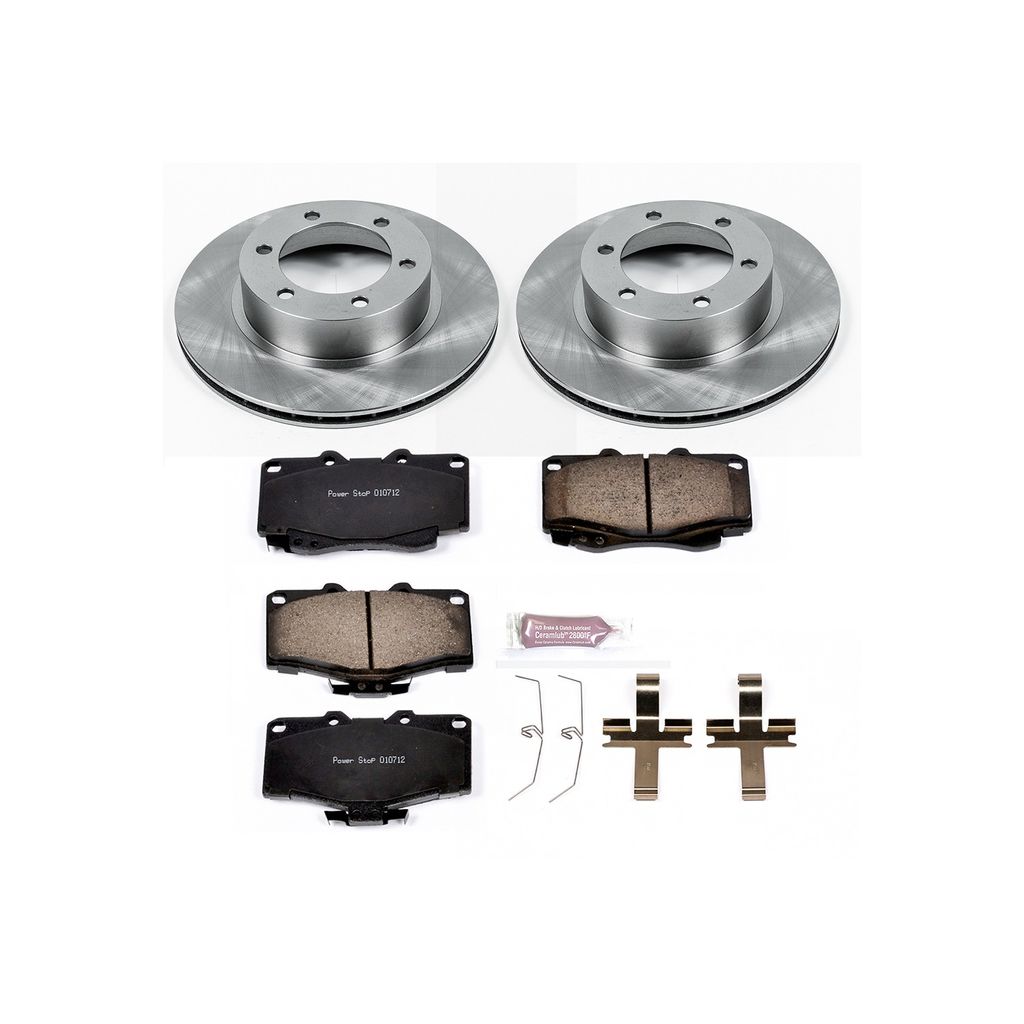 OE Stock Replacement Brake Pad and Rotor Kit