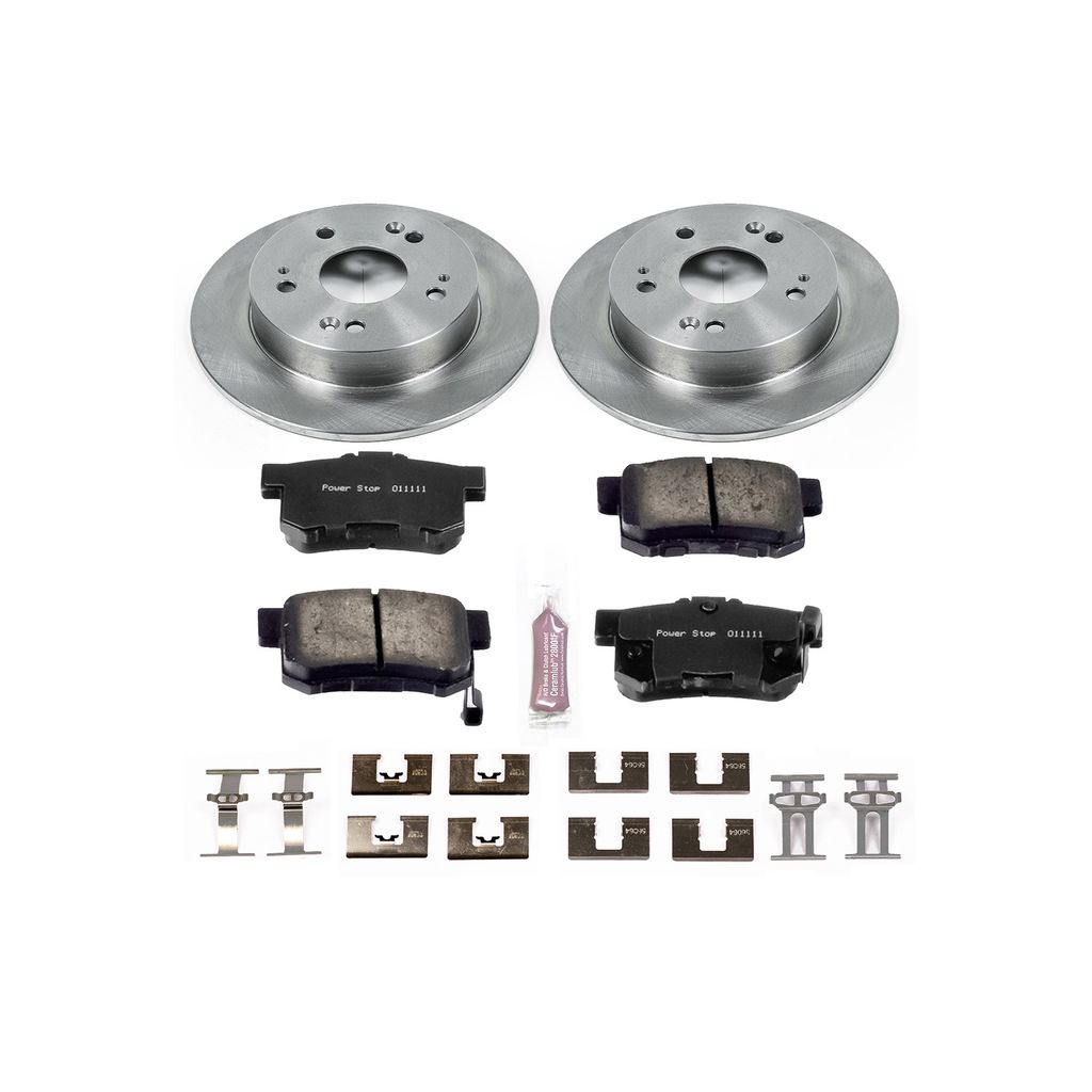 PowerStop KOE1243 - OE Stock Replacement Brake Pad and Rotor Kit
