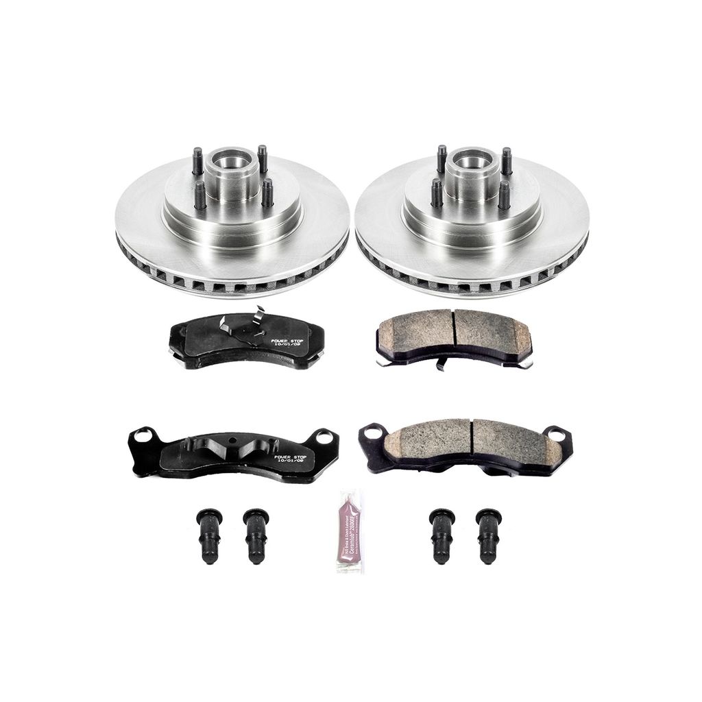 PowerStop KOE1279 - OE Stock Replacement Brake Pad and Rotor Kit