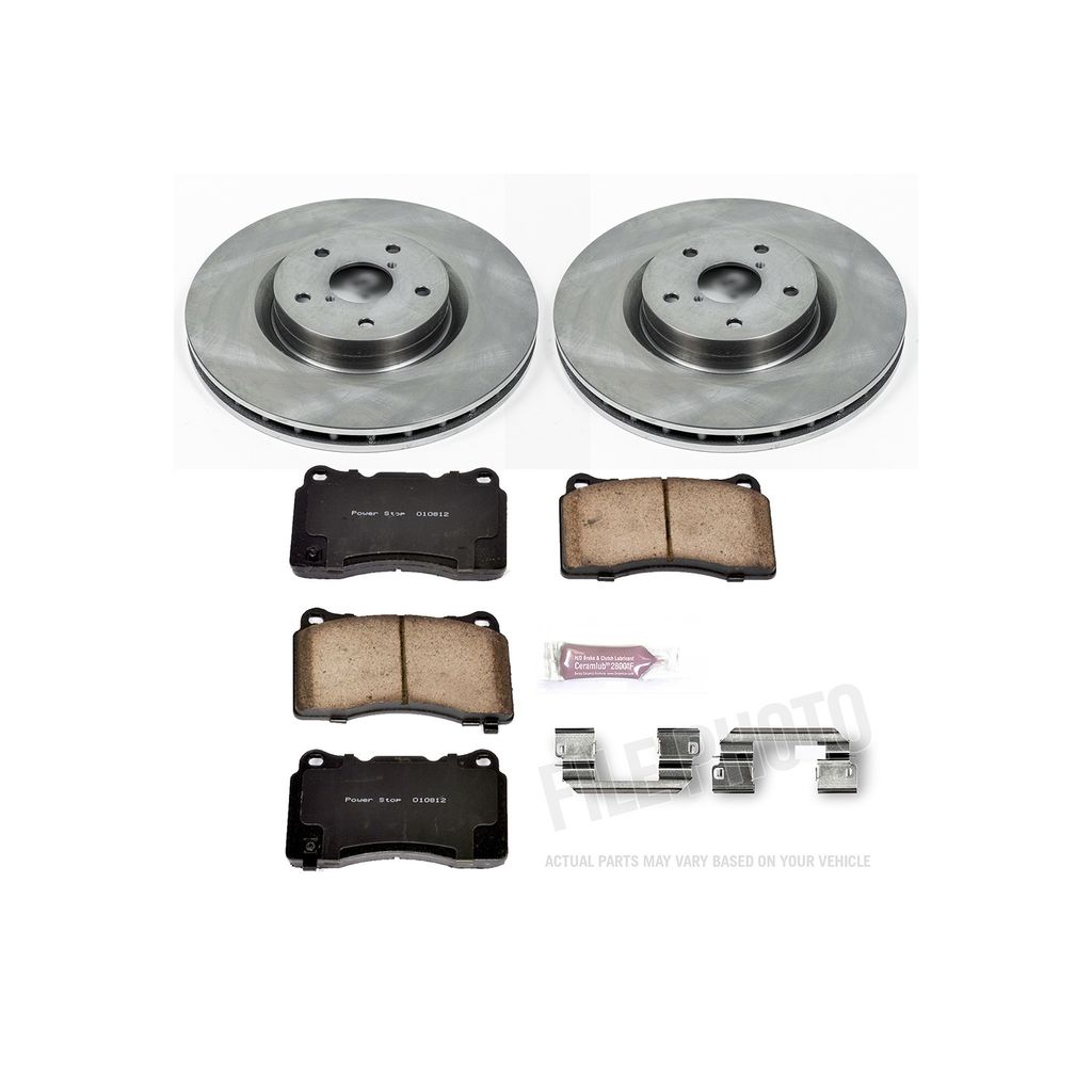 PowerStop KOE131 - OE Stock Replacement Brake Pad and Rotor Kit