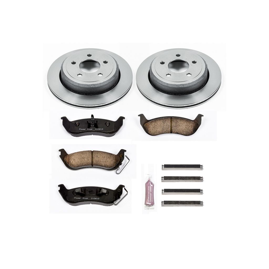 PowerStop KOE1368 - OE Stock Replacement Brake Pad and Rotor Kit