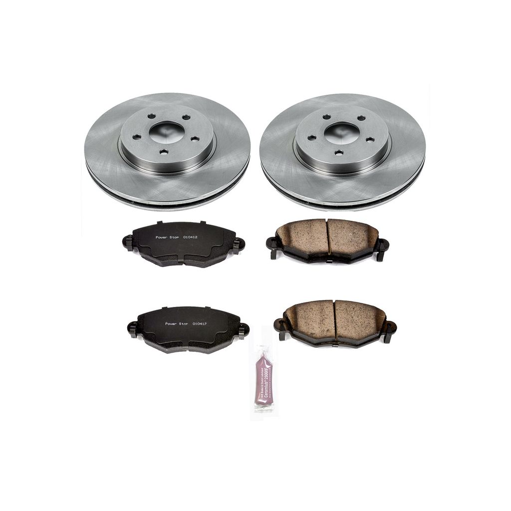 PowerStop KOE1373 - OE Stock Replacement Brake Pad and Rotor Kit
