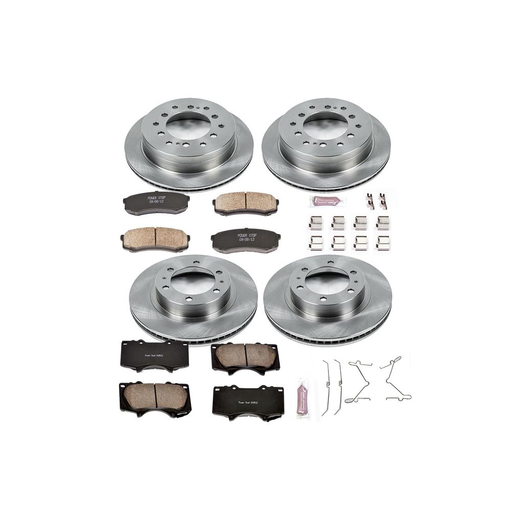 PowerStop KOE138 - OE Stock Replacement Brake Pad and Rotor Kit