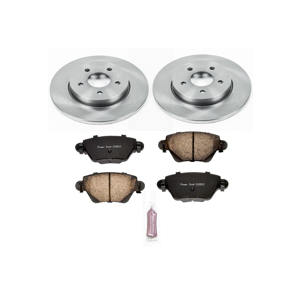 PowerStop KOE1390 - OE Stock Replacement Brake Pad and Rotor Kit