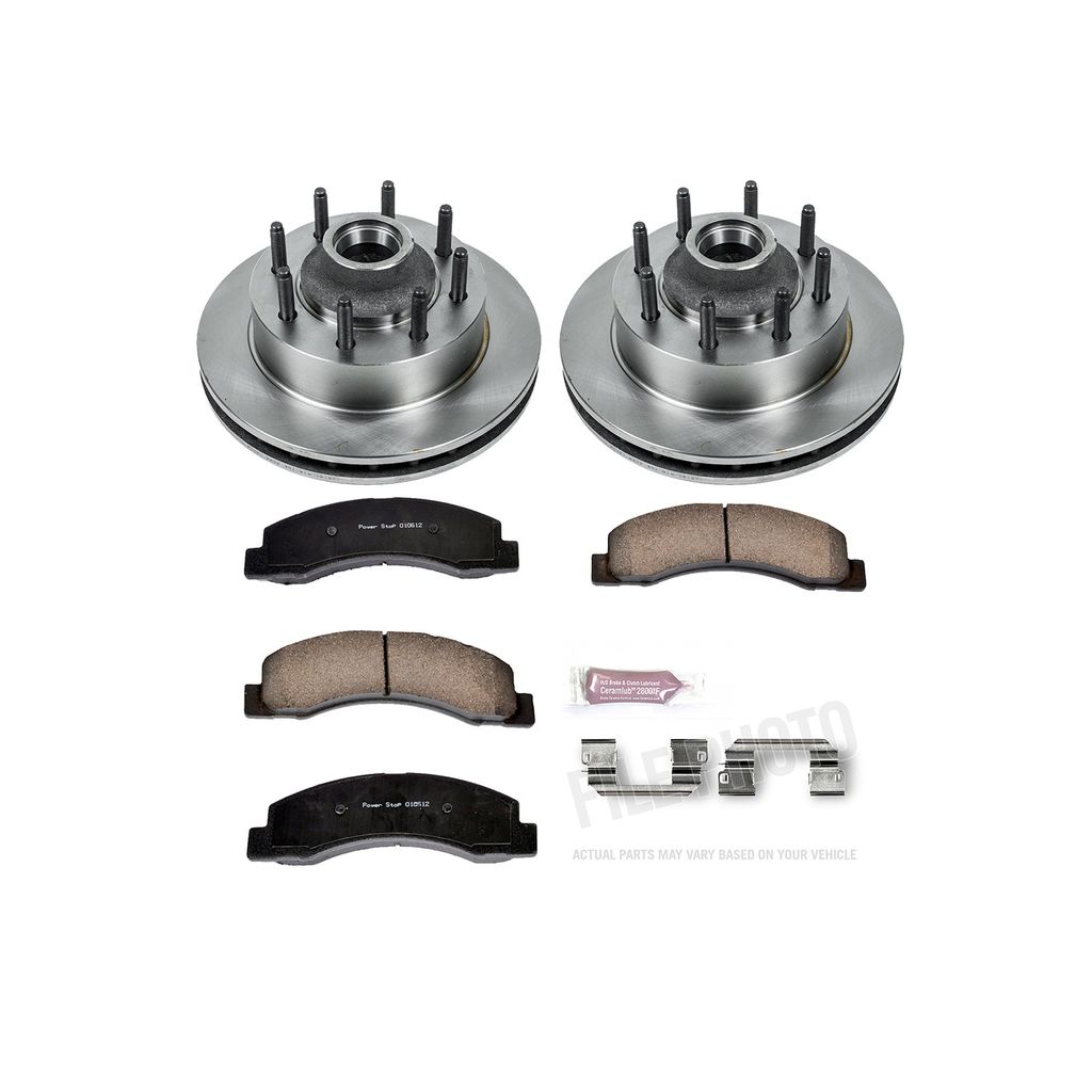 PowerStop KOE1392 - OE Stock Replacement Brake Pad and Rotor Kit