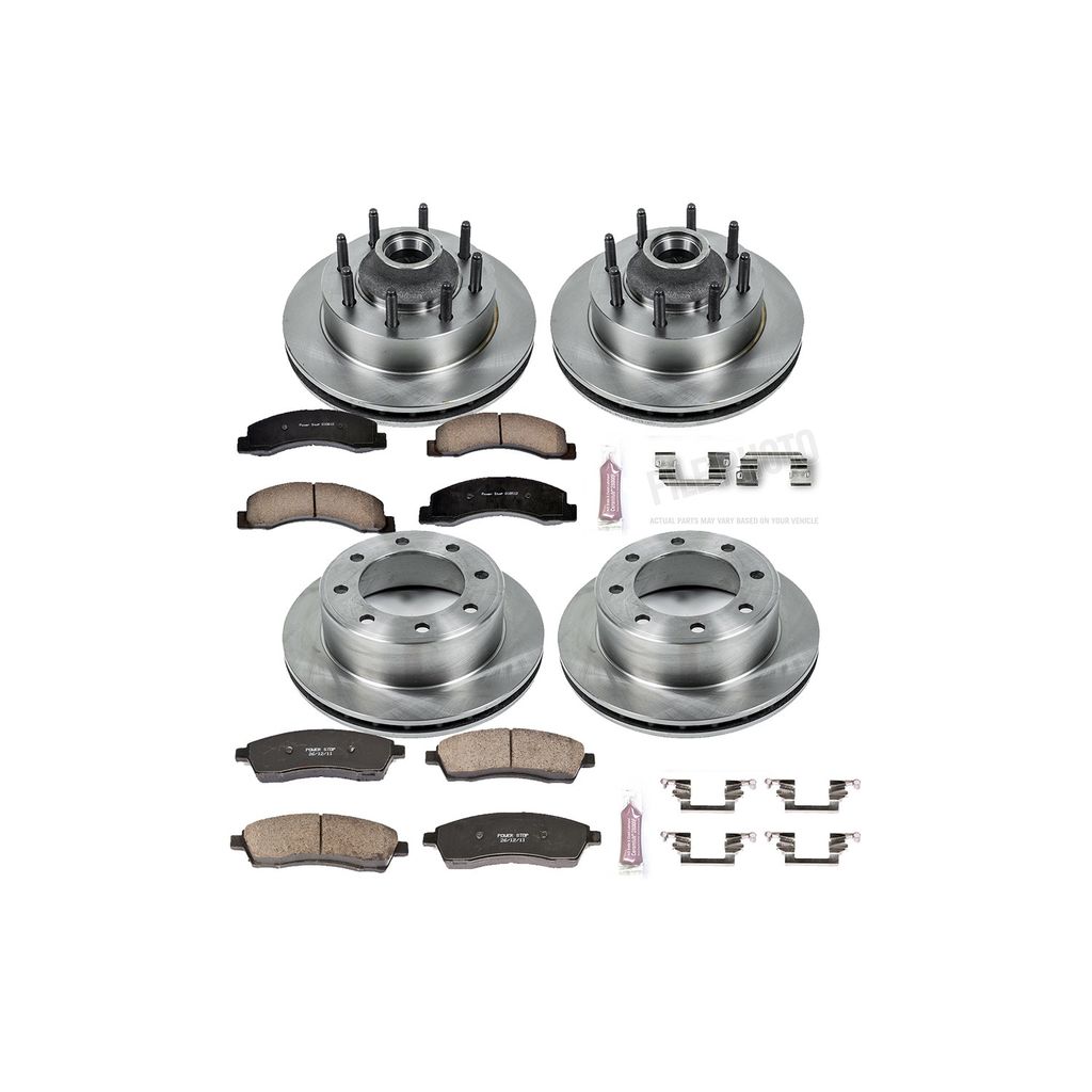 PowerStop KOE1393 - OE Stock Replacement Brake Pad and Rotor Kit