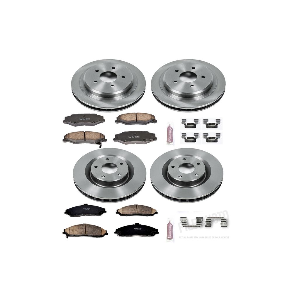 PowerStop KOE1418 - OE Stock Replacement Brake Pad and Rotor Kit