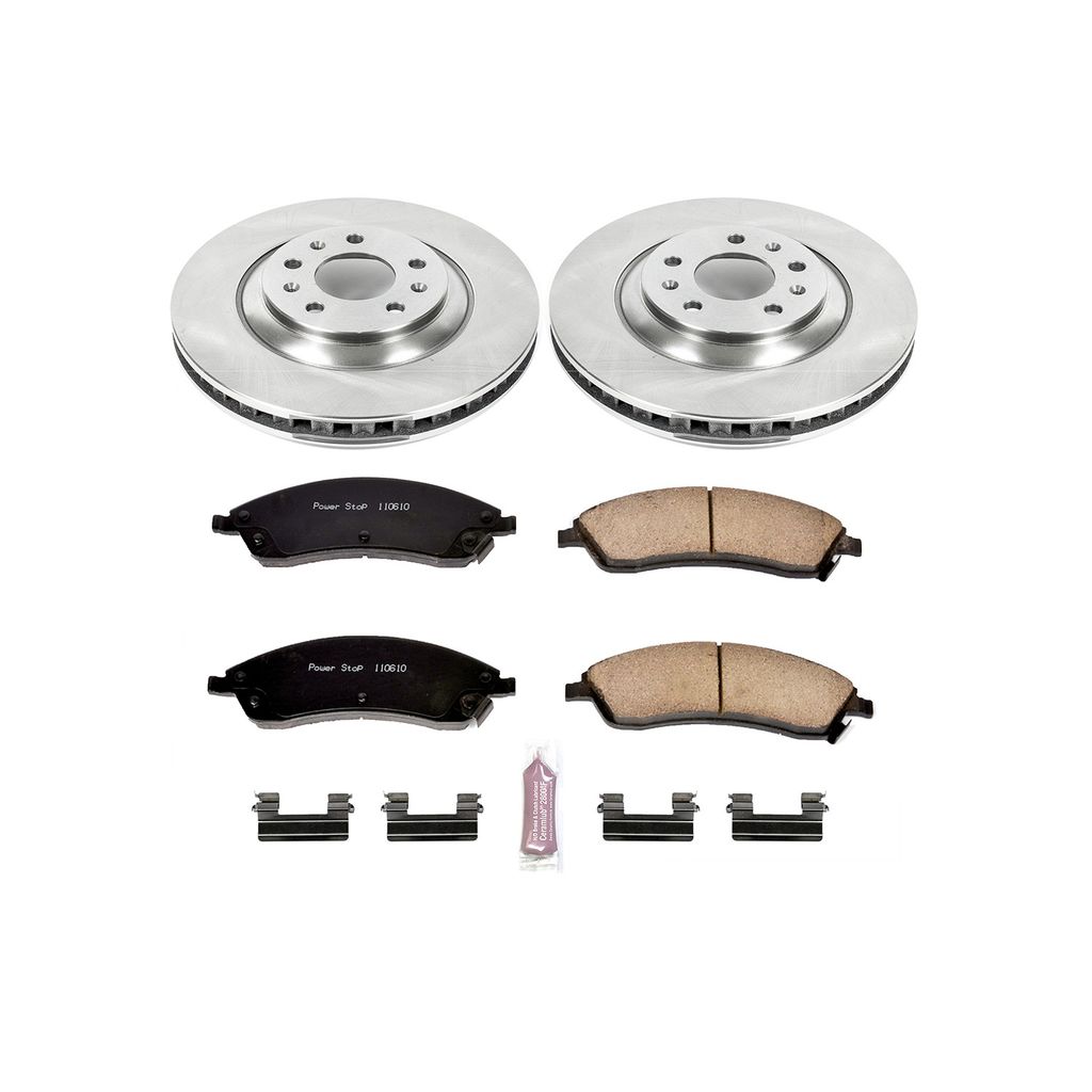PowerStop KOE1429 - OE Stock Replacement Brake Pad and Rotor Kit