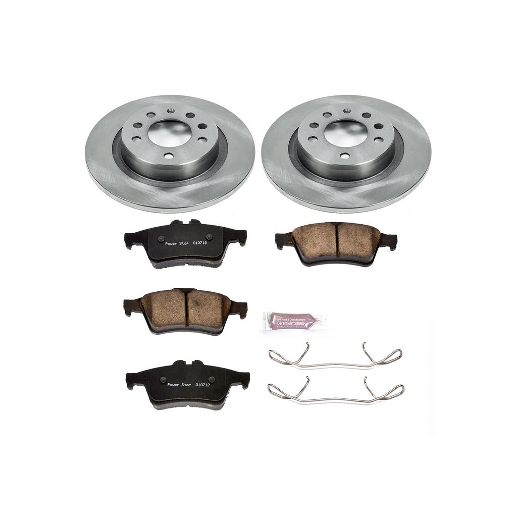 PowerStop KOE1436 - OE Stock Replacement Brake Pad and Rotor Kit