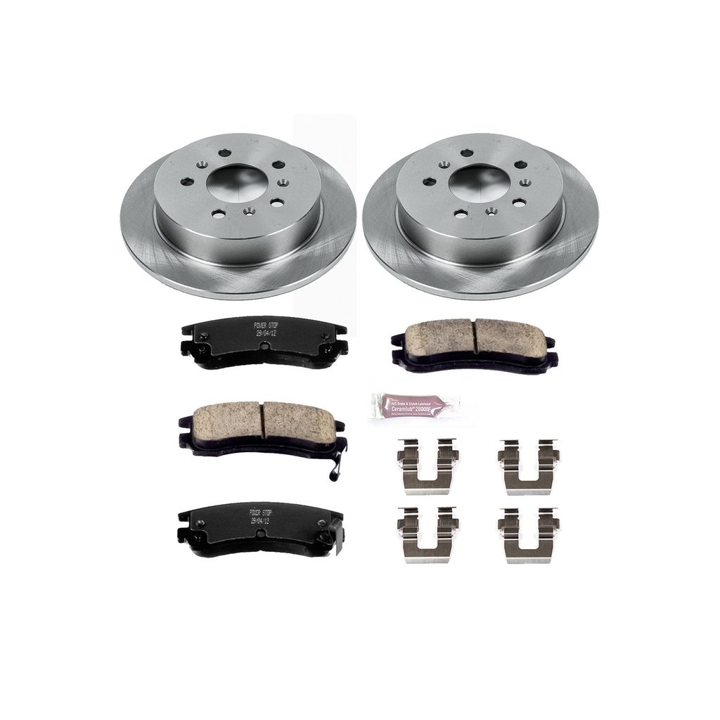 PowerStop KOE1440 - OE Stock Replacement Brake Pad and Rotor Kit
