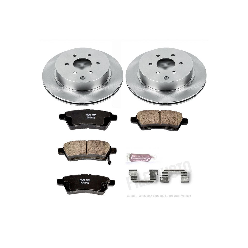 PowerStop KOE147 - OE Stock Replacement Brake Pad and Rotor Kit