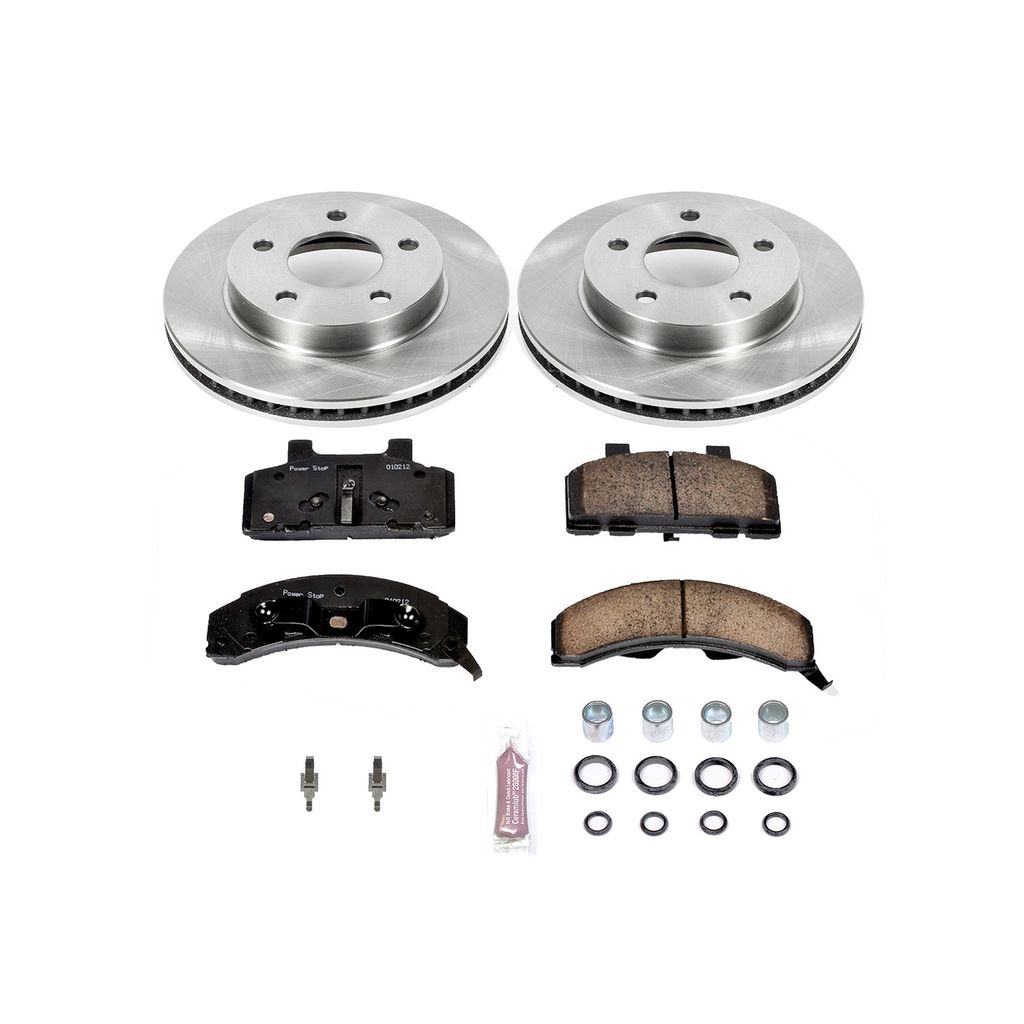 PowerStop KOE1487 - OE Stock Replacement Brake Pad and Rotor Kit