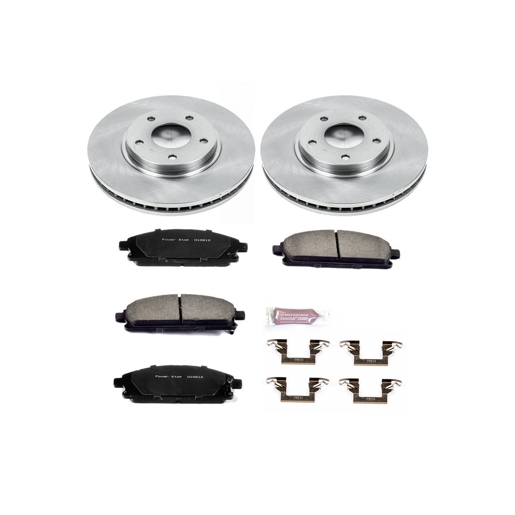 PowerStop KOE150 - OE Stock Replacement Brake Pad and Rotor Kit