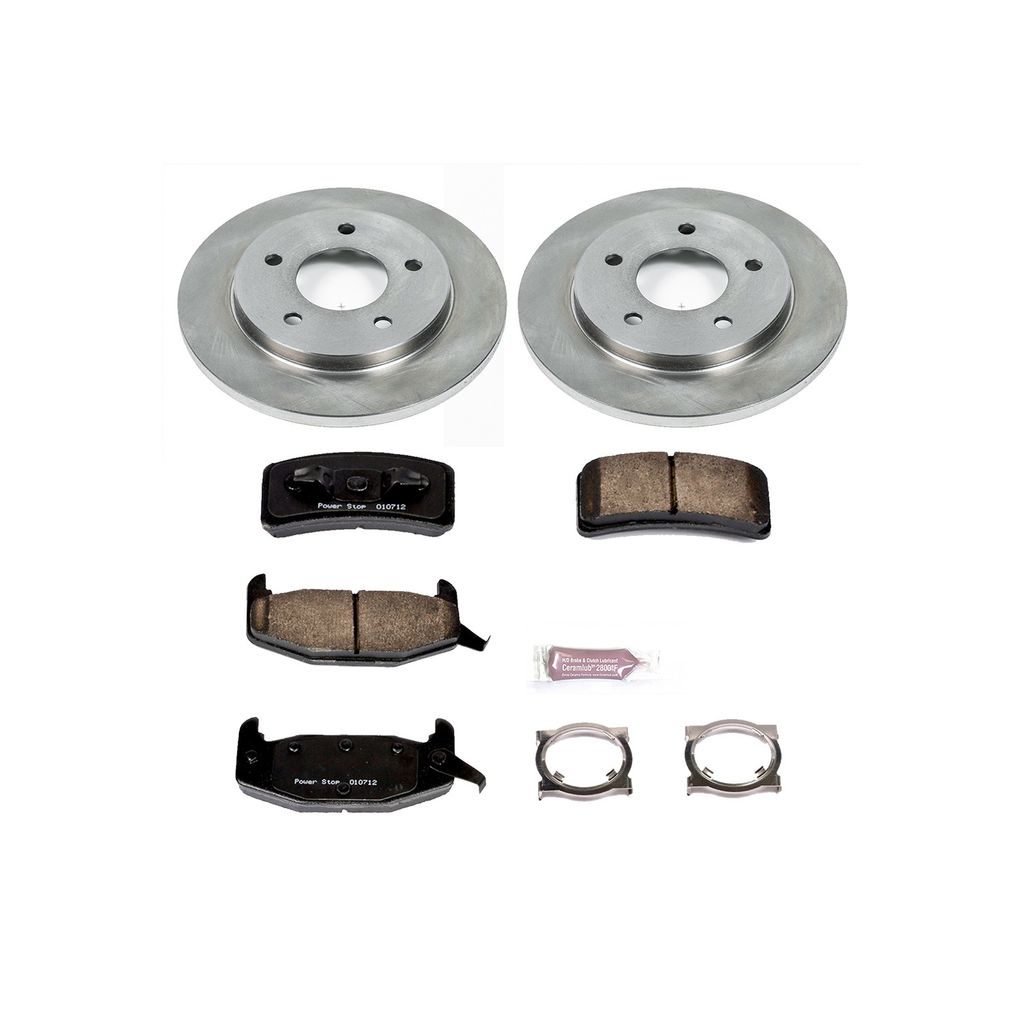 PowerStop KOE1501 - OE Stock Replacement Brake Pad and Rotor Kit
