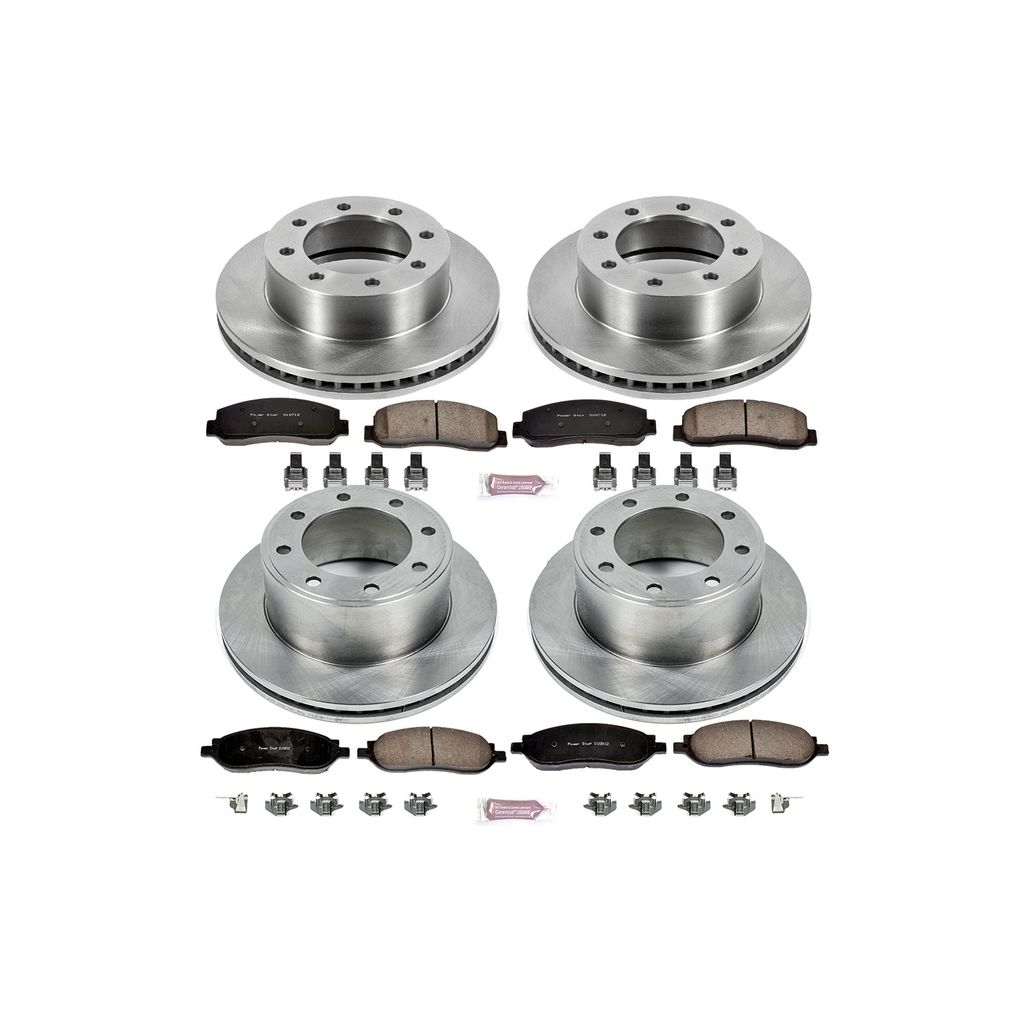 PowerStop KOE1782 - OE Stock Replacement Brake Pad and Rotor Kit