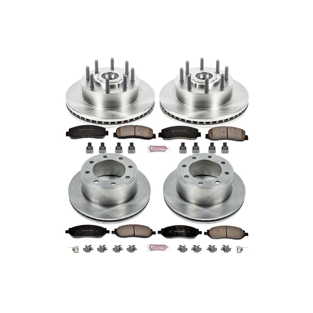 PowerStop KOE1797 - OE Stock Replacement Brake Pad and Rotor Kit