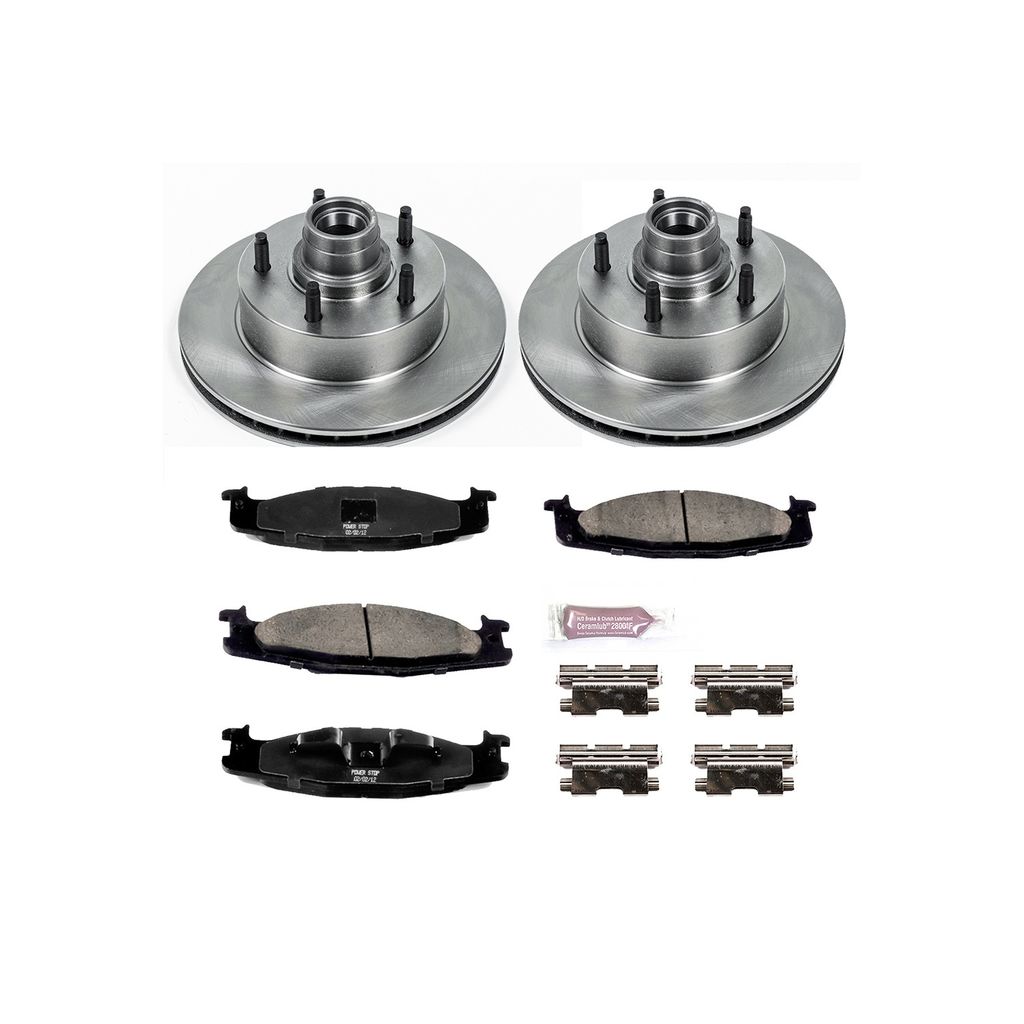 PowerStop KOE1831 - OE Stock Replacement Brake Pad and Rotor Kit
