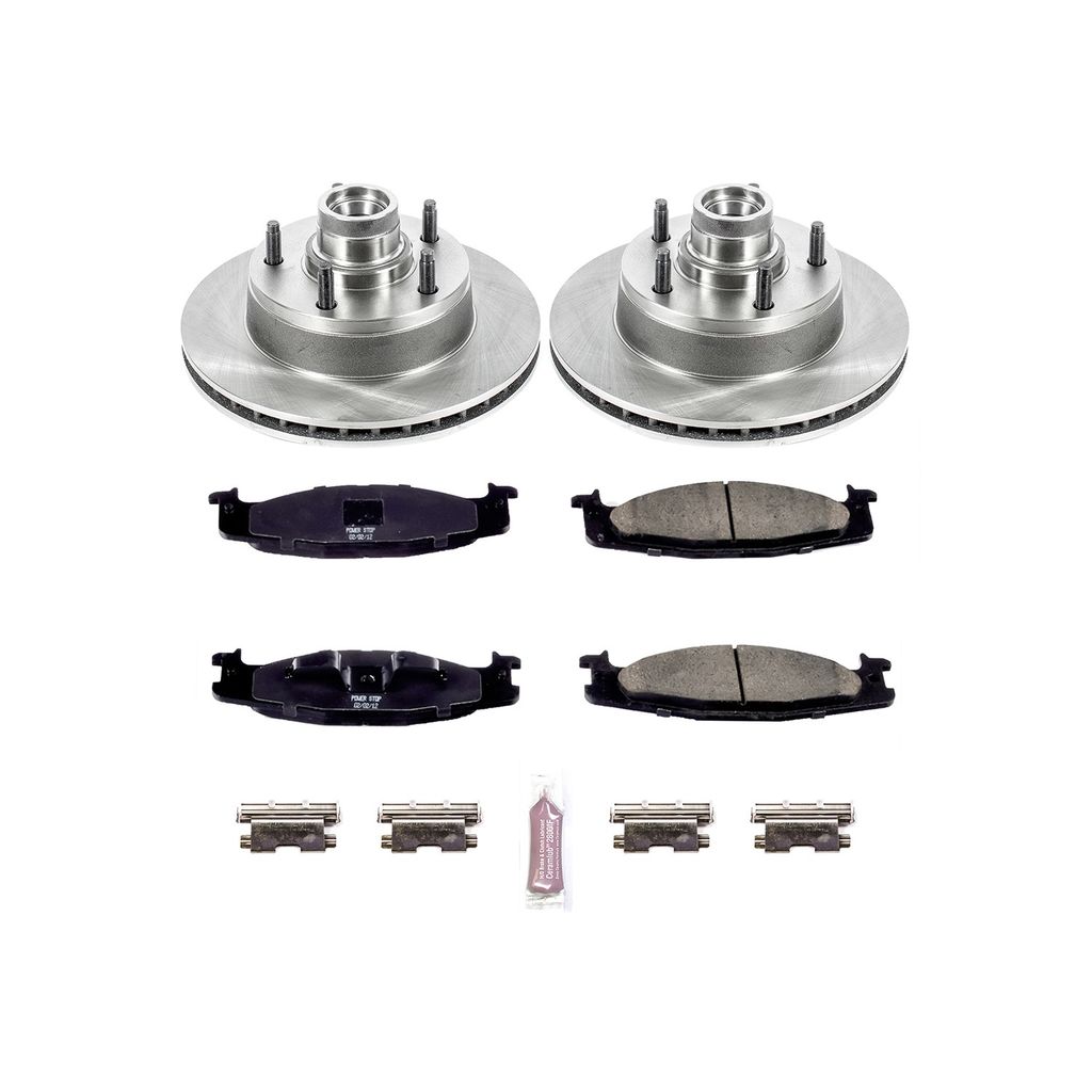 PowerStop KOE1832 - OE Stock Replacement Brake Pad and Rotor Kit