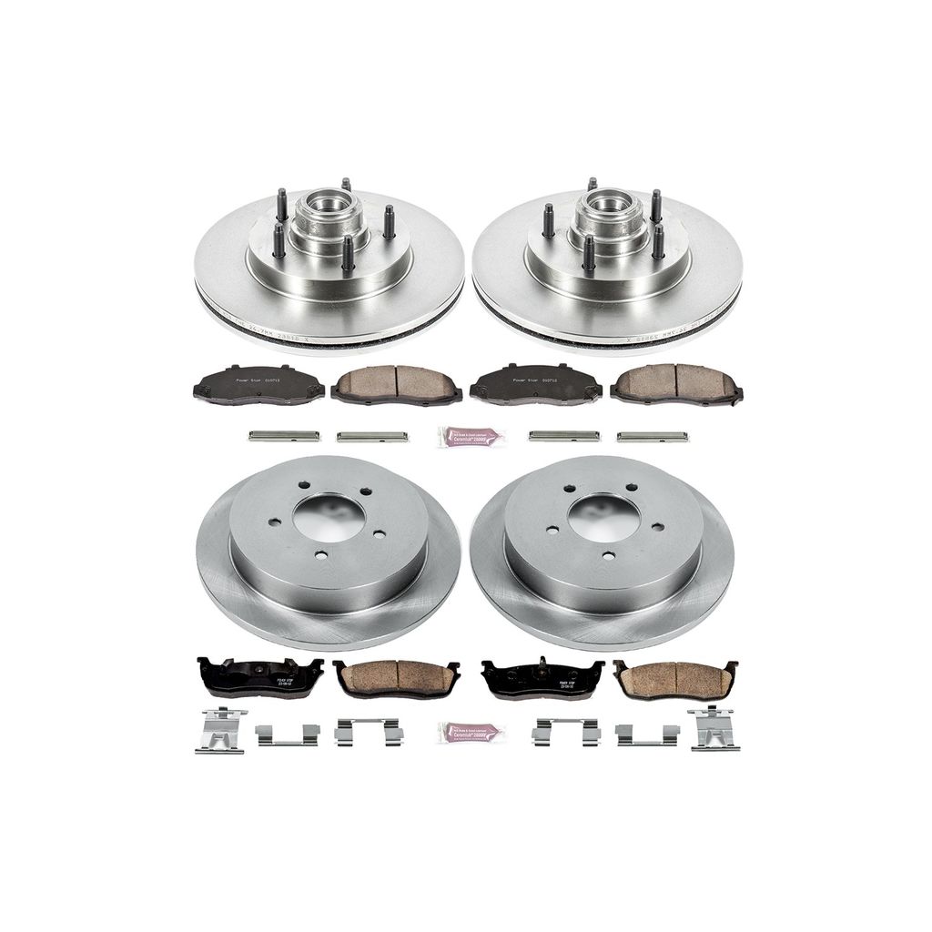 PowerStop KOE1864 - OE Stock Replacement Brake Pad and Rotor Kit