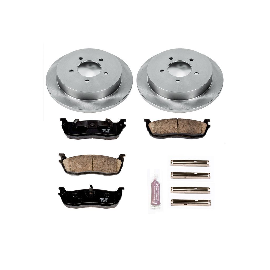 PowerStop KOE1872 - OE Stock Replacement Brake Pad and Rotor Kit