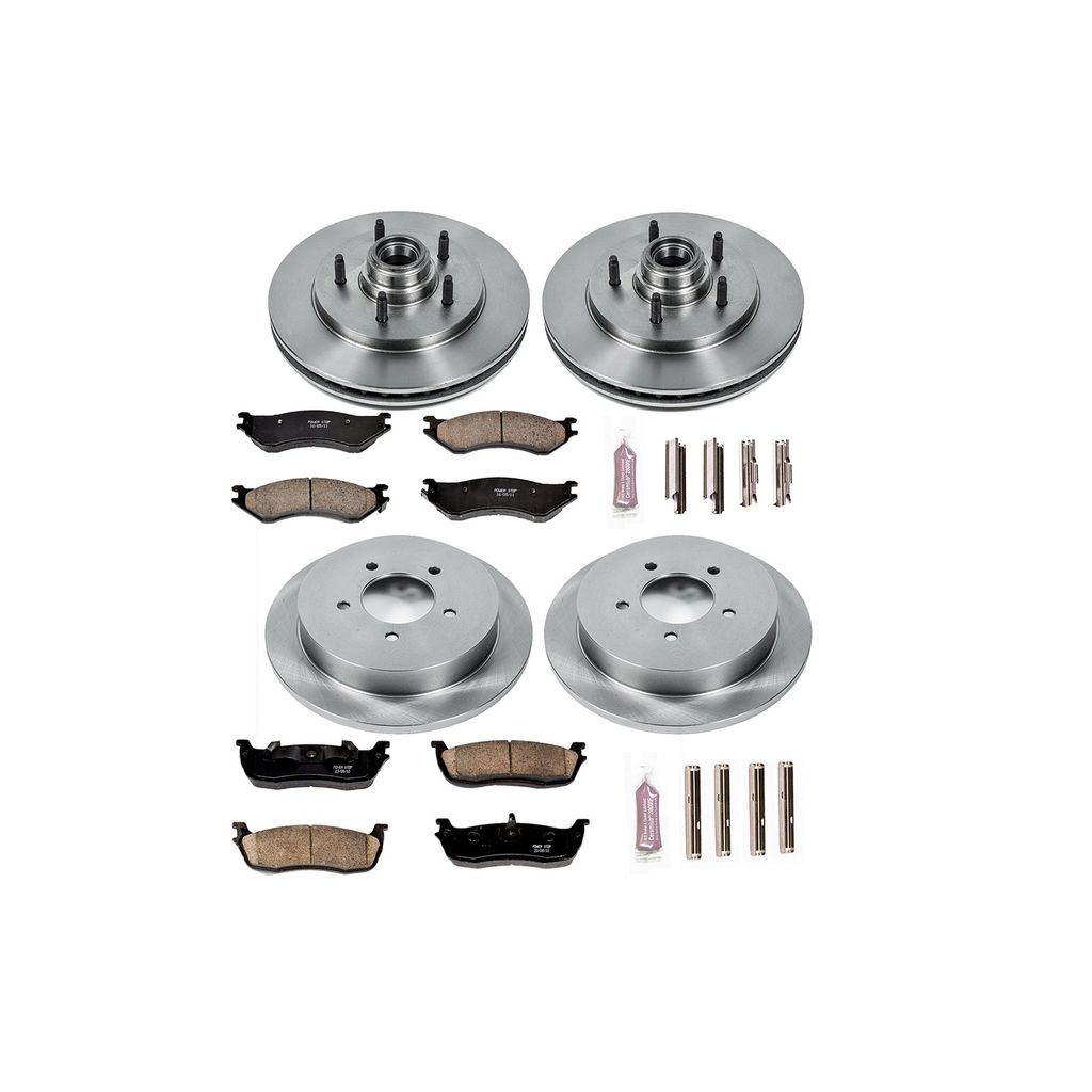 PowerStop KOE1880 - OE Stock Replacement Brake Pad and Rotor Kit