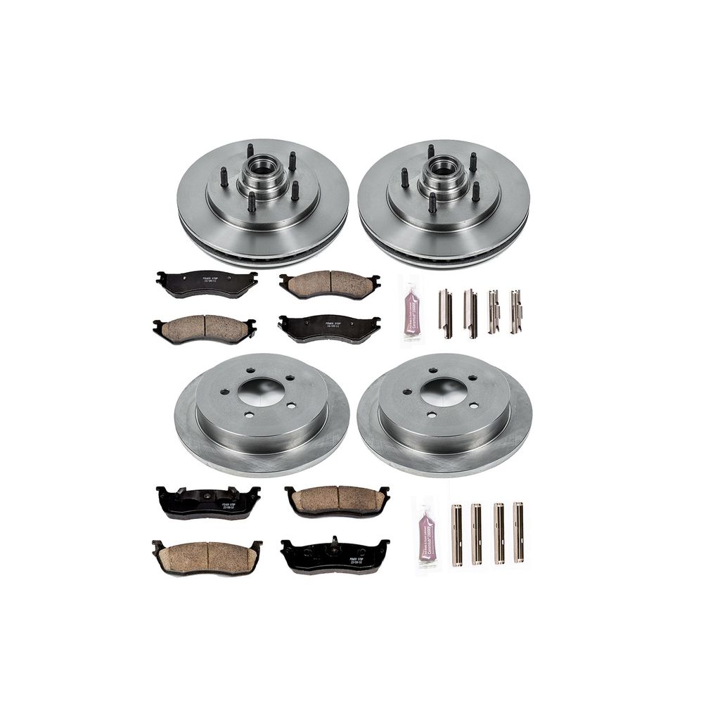 PowerStop KOE1881 - OE Stock Replacement Brake Pad and Rotor Kit