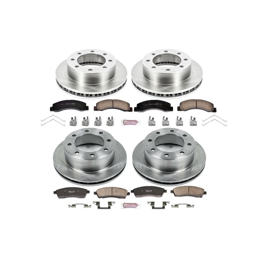 PowerStop KOE1887 - OE Stock Replacement Brake Pad and Rotor Kit