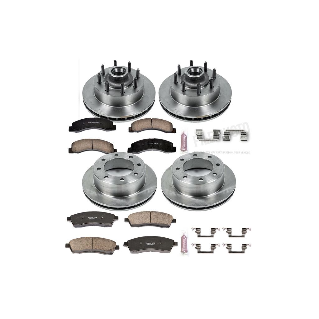 PowerStop KOE1892 - OE Stock Replacement Brake Pad and Rotor Kit