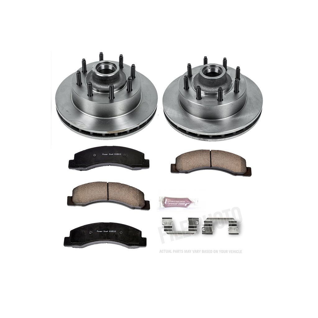 PowerStop KOE1893 - OE Stock Replacement Brake Pad and Rotor Kit