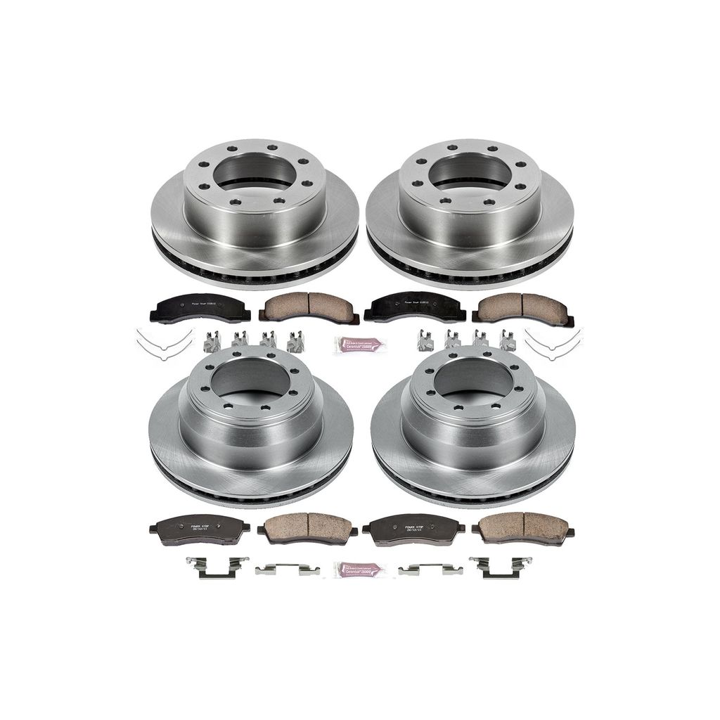 PowerStop KOE1907 - OE Stock Replacement Brake Pad and Rotor Kit