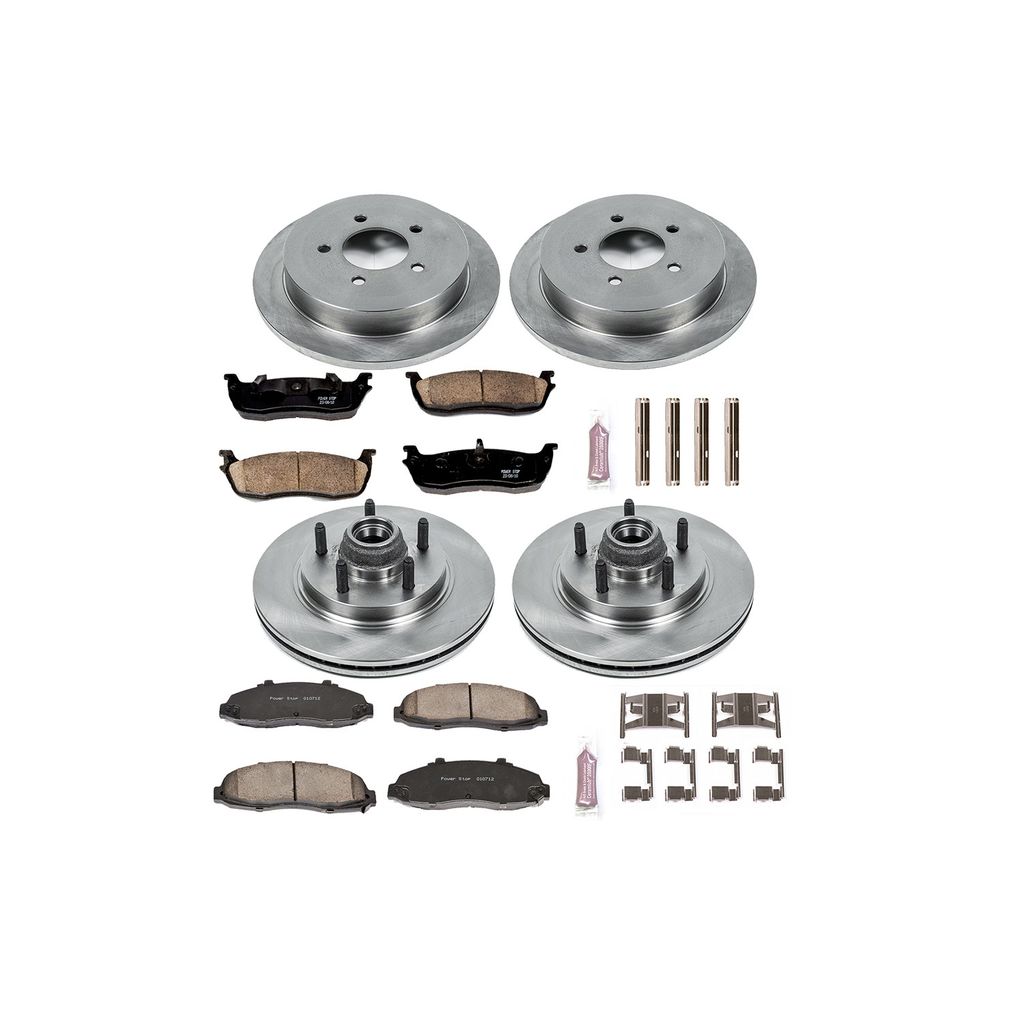 PowerStop KOE1915 - OE Stock Replacement Brake Pad and Rotor Kit