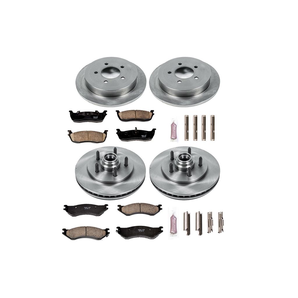PowerStop KOE1919 - OE Stock Replacement Brake Pad and Rotor Kit