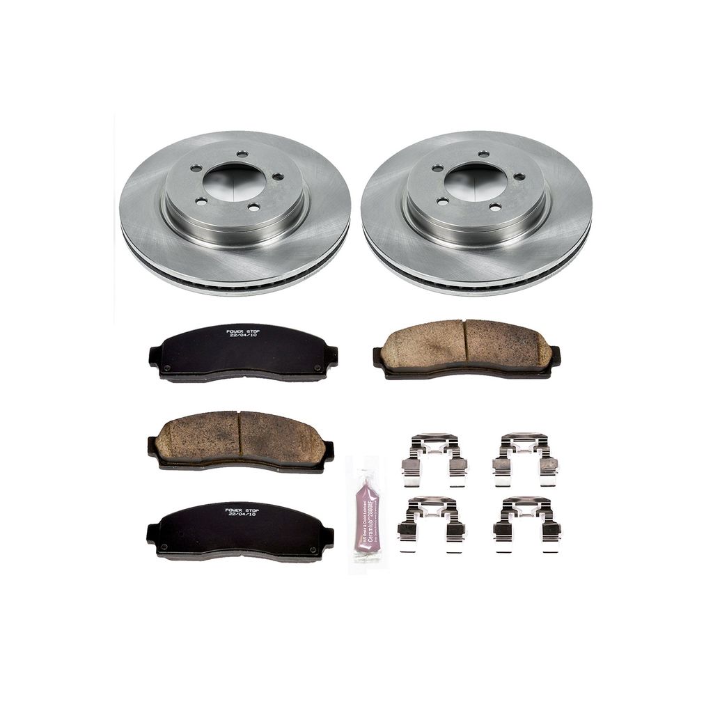 PowerStop KOE1931 - OE Stock Replacement Brake Pad and Rotor Kit
