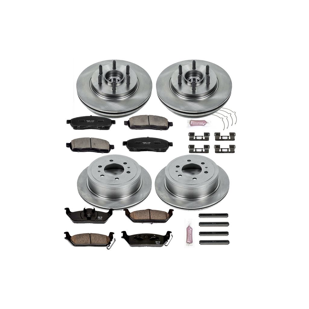 PowerStop KOE1940 - OE Stock Replacement Brake Pad and Rotor Kit
