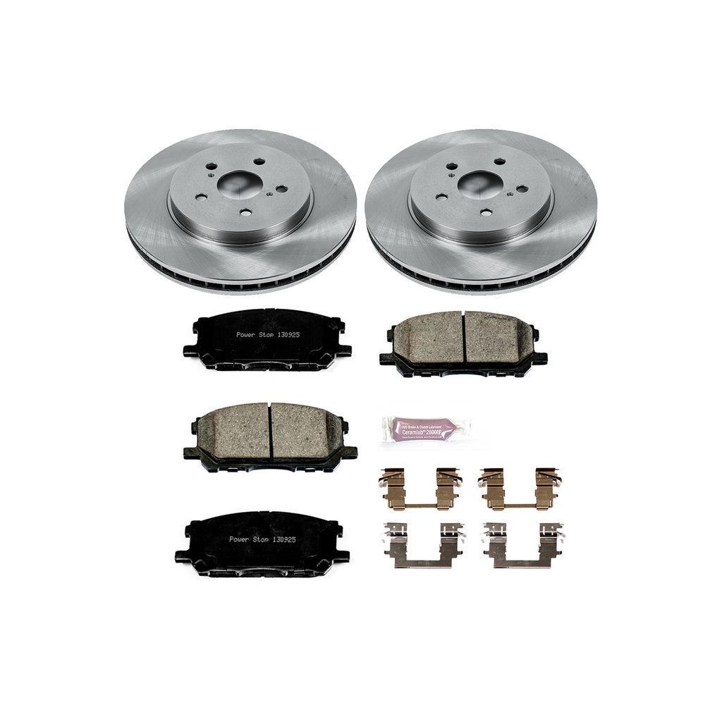 PowerStop KOE196 - OE Stock Replacement Brake Pad and Rotor Kit