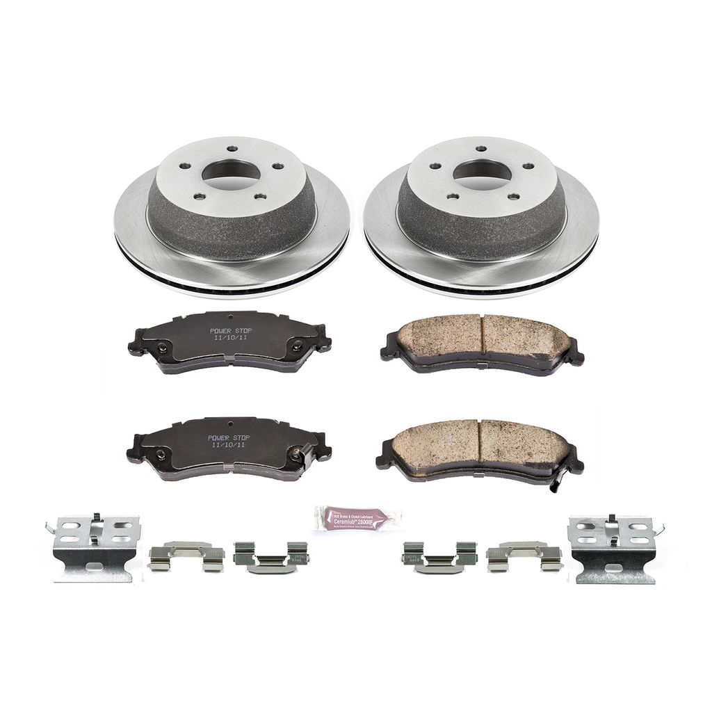 PowerStop KOE2008 - OE Stock Replacement Brake Pad and Rotor Kit