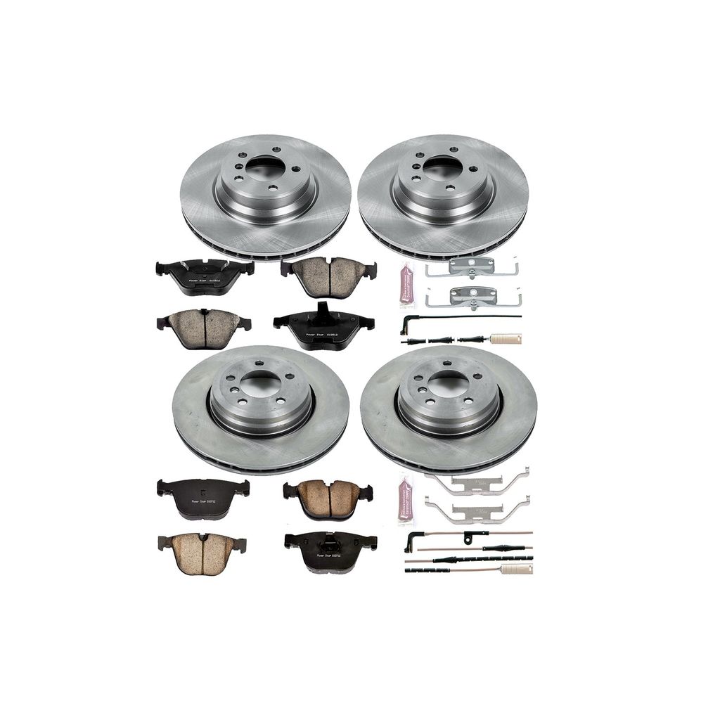 PowerStop KOE2056 - OE Stock Replacement Brake Pad and Rotor Kit