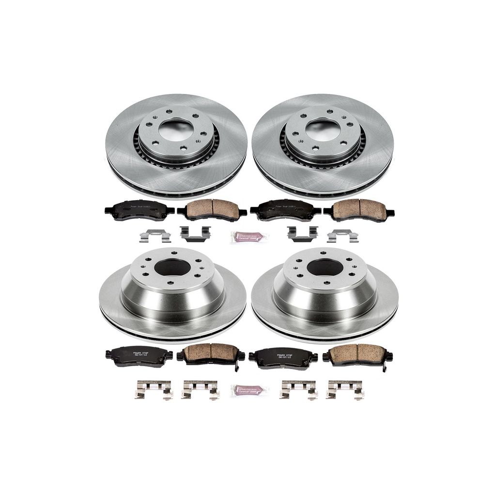 PowerStop KOE2060 - OE Stock Replacement Brake Pad and Rotor Kit