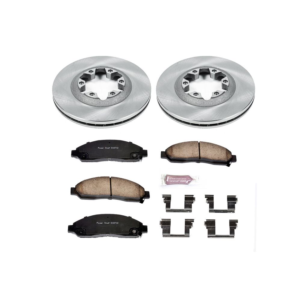 PowerStop KOE2066 - OE Stock Replacement Brake Pad and Rotor Kit