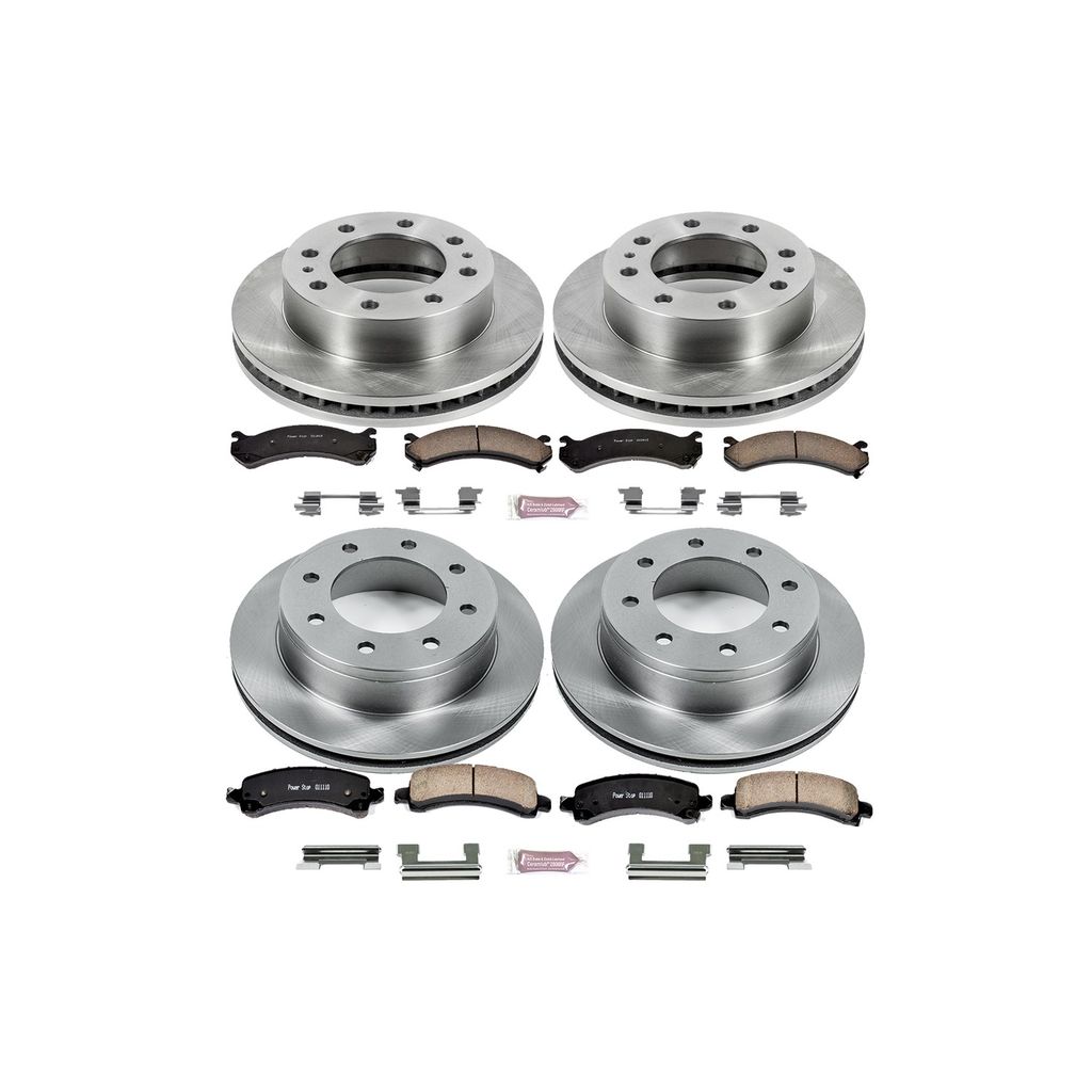 PowerStop KOE2072 - OE Stock Replacement Brake Pad and Rotor Kit