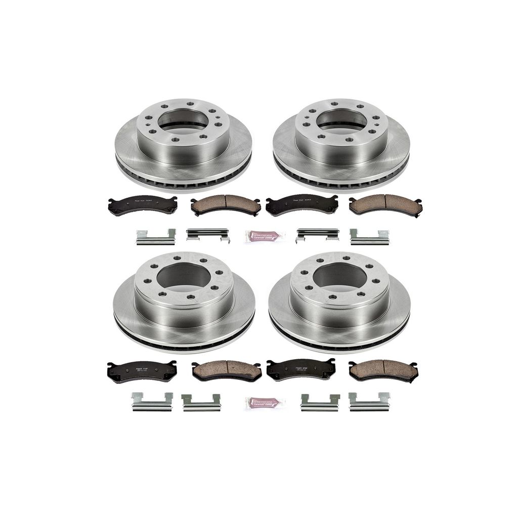 PowerStop KOE2073 - OE Stock Replacement Brake Pad and Rotor Kit